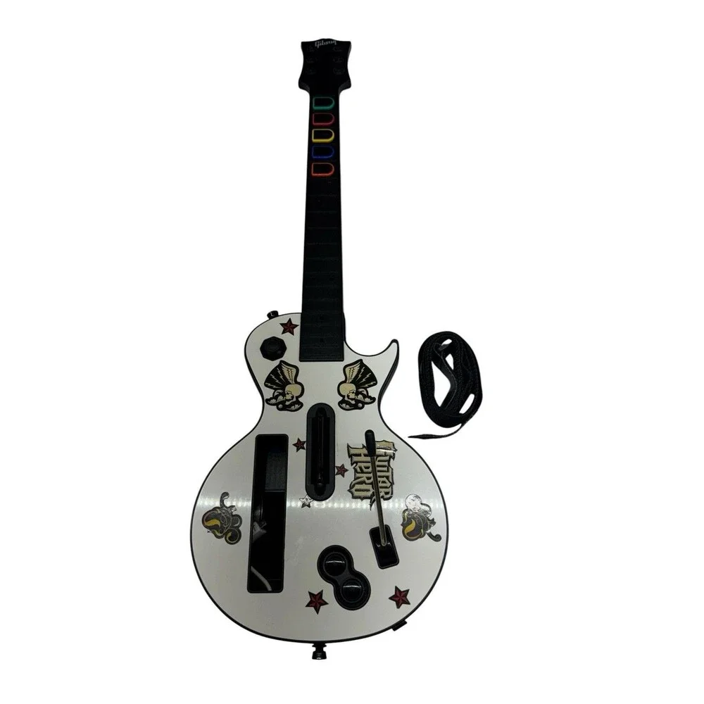 Guitar Hero Red Octane Gibson Les Paul 95125.805 Nintendo Wii Guitar w/ Strap